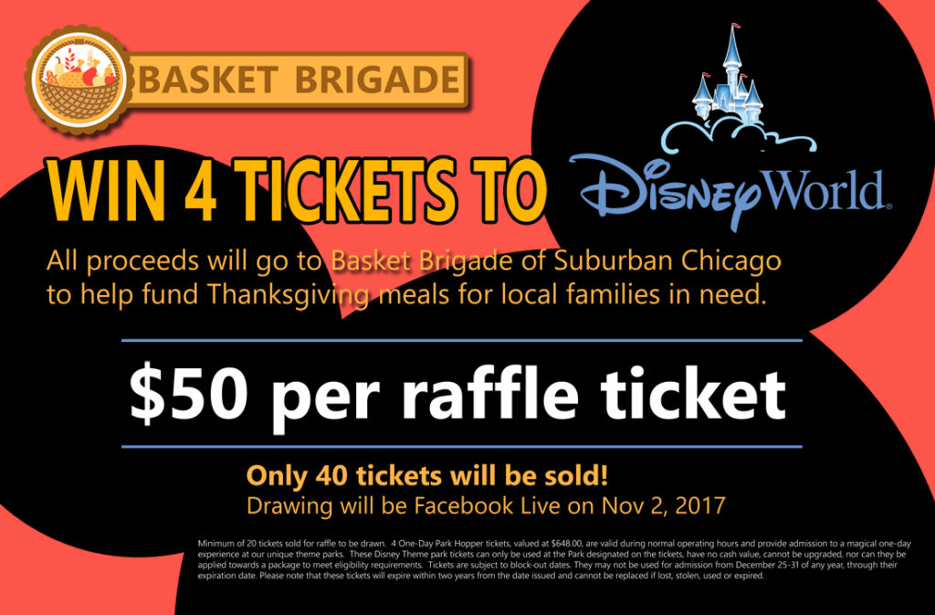 Disney Ticket Raffle - Drawing Nov 2, 2017