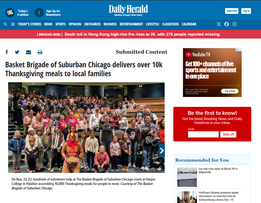 Daily Herald Post Event Nov 25, 2025